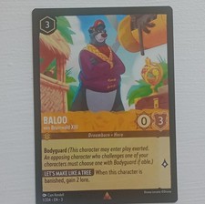 Disney Baloo von Bruinwald XIII 1/204 The First Chapter Hero Card Lorcana TCG