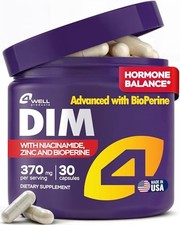 4Well DIM Supplement 370mg for Estrogen Balance, Hormonal Acne, Menopause