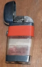 Scripto Clear Vu Lighter Oil City Petroleum Red Advertising 1927 ForParts K18