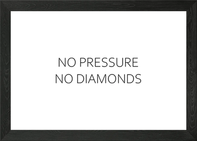 #ad No Pressure No Diamonds Framed Wall Art Poster Canvas Print Picture GBP 8.99