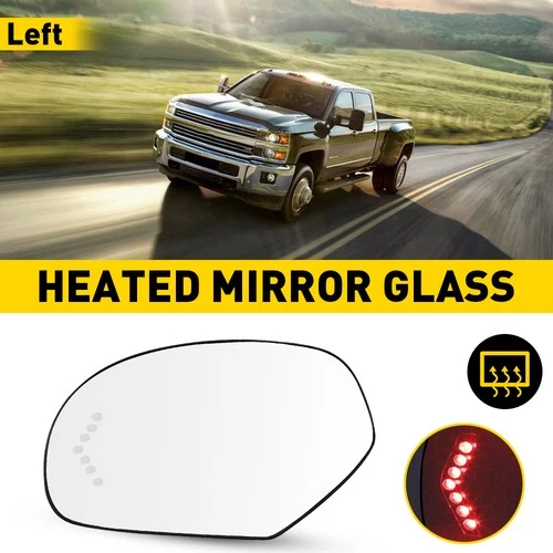 Driver Side Left Glass Mirror Heated for Cadillac Escalade Chevrolet GMC