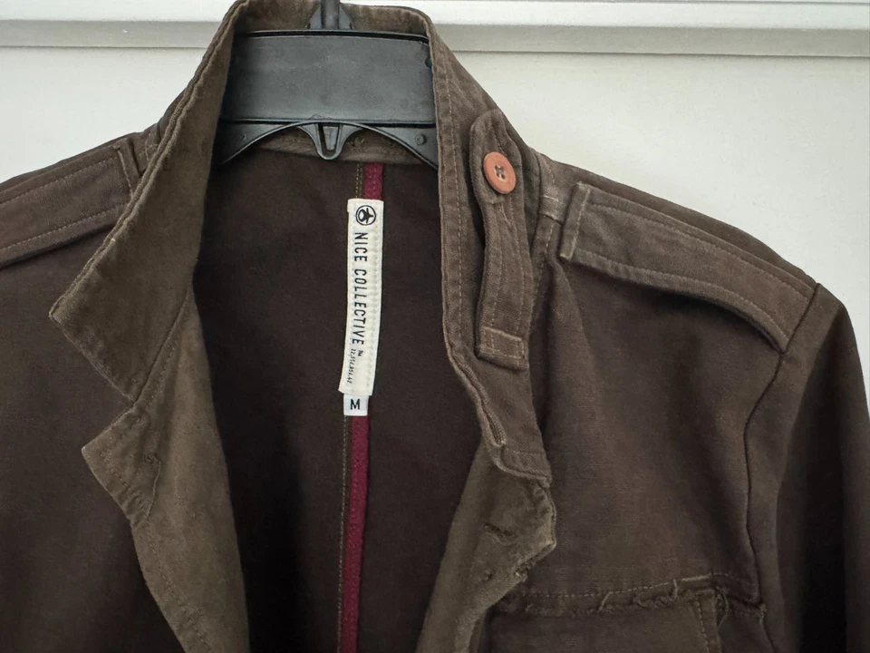 Nice Collective Olive Field Men Jacket Medium Olive Green (Made in USA) - Image 2 of 4