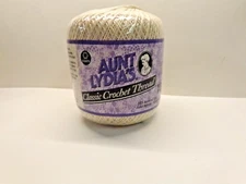  Aunt Lydia's Classic Crochet Thread Size 10 Natural 400 yards