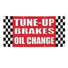 Vinyl Banner Multiple Sizes Tune-Up Brakes Oil Change Auto Body Shop Car A