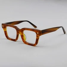 Retro Thick Acetate Eyeglasses Frame Men Women Vintage Style Reading Glasses