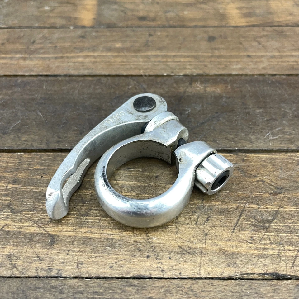 Vintage Jamis Dakar Seatpost Clamp 32 Mm Silver Alloy Mountain Bike QR 90s 31.8 - Image 4 of 4