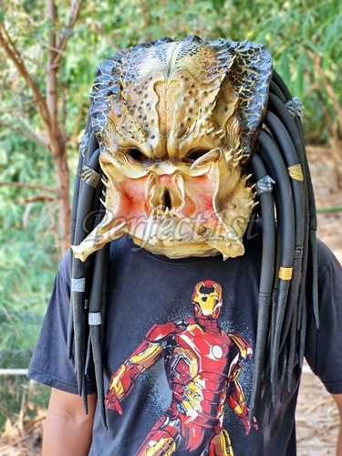 1:1 Rage Brutal Elder Predator Replica Maske Latex Helm Cosplay Kostüm - Bild 4 von 8