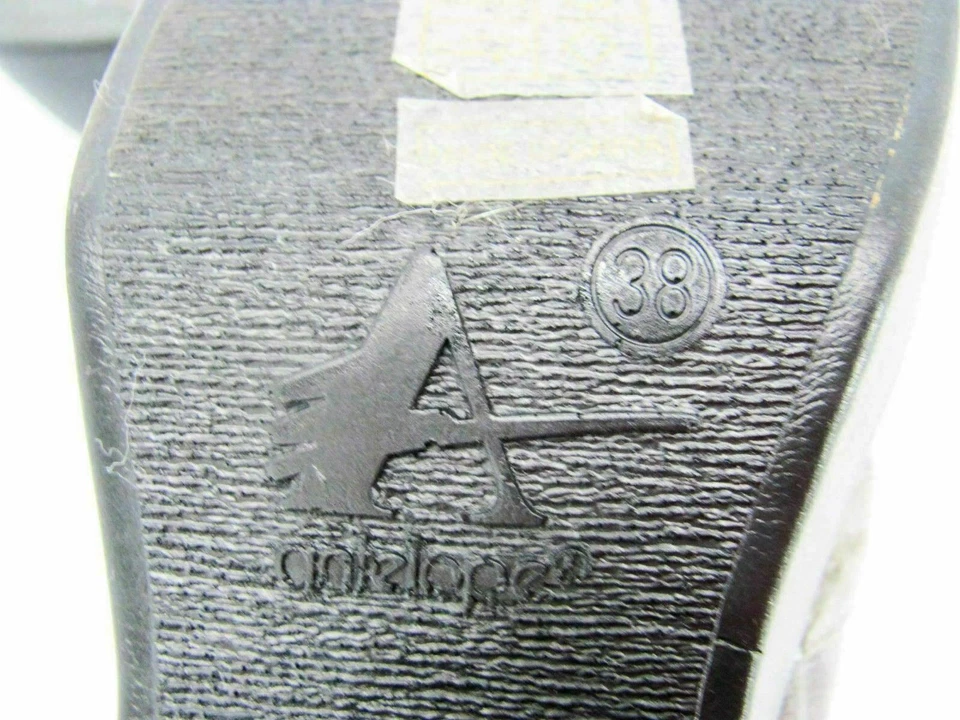 Antelope Womens Heel Shoes Size 7.5M EUR 38 Green Striped Slingback Pre Owned qp - Image 3 of 4