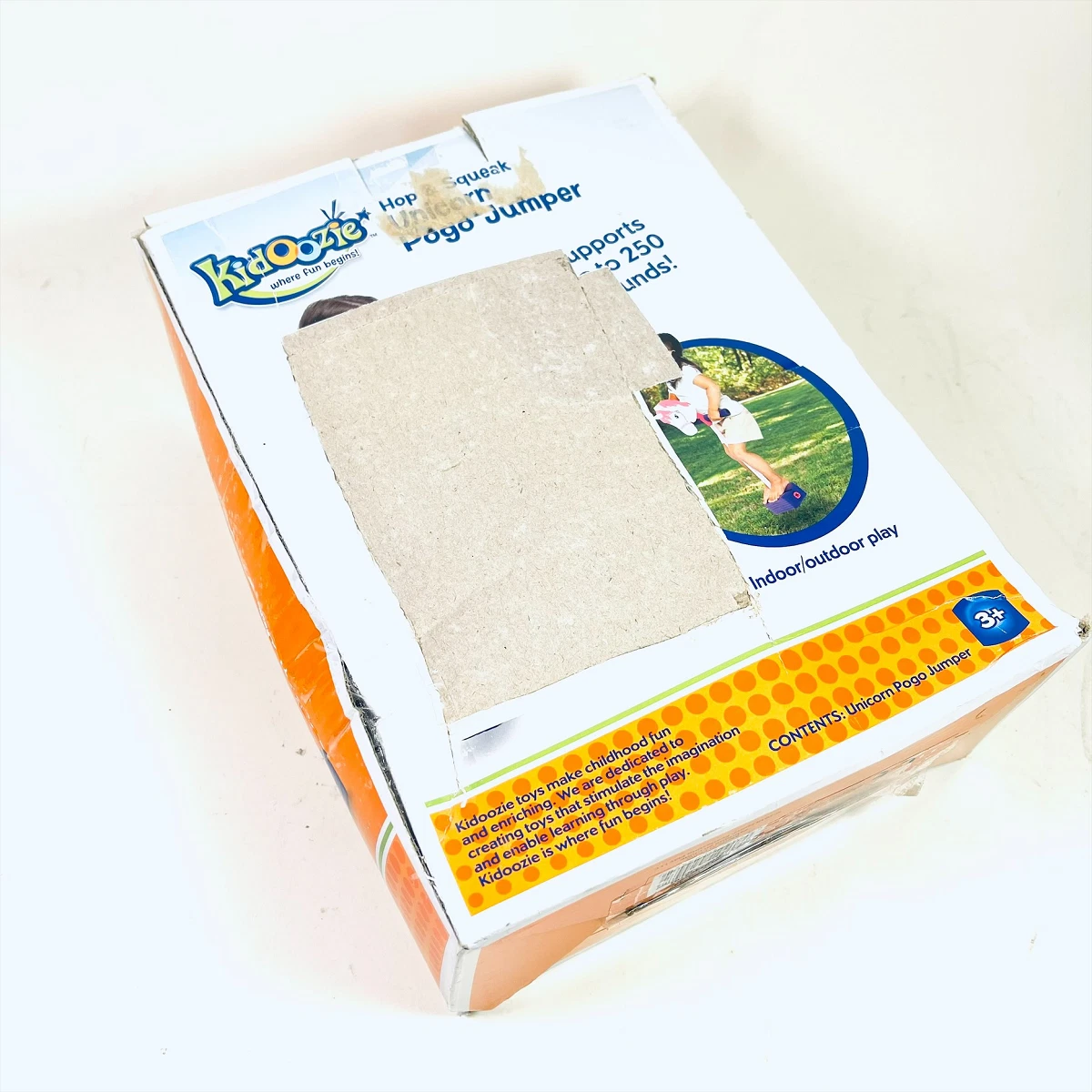 Kidoozie Hop n Squeak Unicorn Pogo Jumper New Damaged Box eBay
