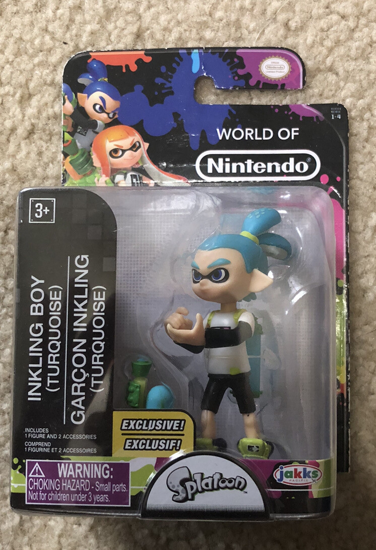 World Of Nintendo Splatoon Inkling Boy Teal Hair 2017 - NIP