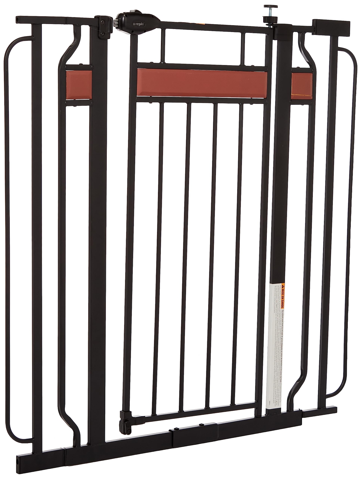 Regalo Home Accents Extra Tall & Wide Baby Gate, Bonus Kit, Includes Décor Steel
