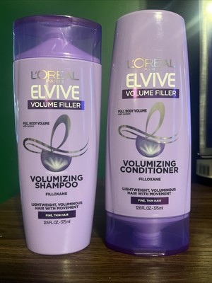 L Oréal Paris Elvive Volume Shampoo And Conditioner Set Fine, Thin Hair 12.6 Oz.