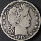 1915 S Barber 50¢  VG-F
