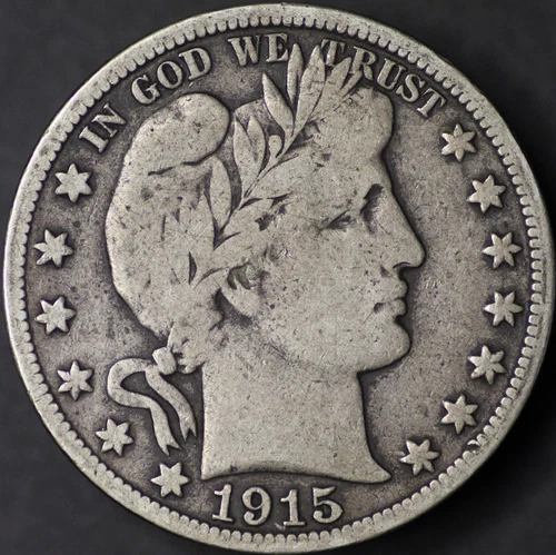 1915 S Barber 50¢  VG-F