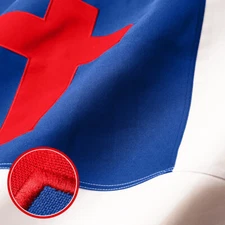 G128 Christian Flag 3x5 Ft Embroidered Spun Polyester, Grommets, Heavy Duty