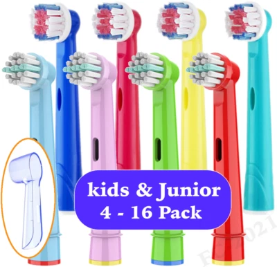 Kids Toothbrush Heads Children Junior Replacement Head Floss Oral B Compatible