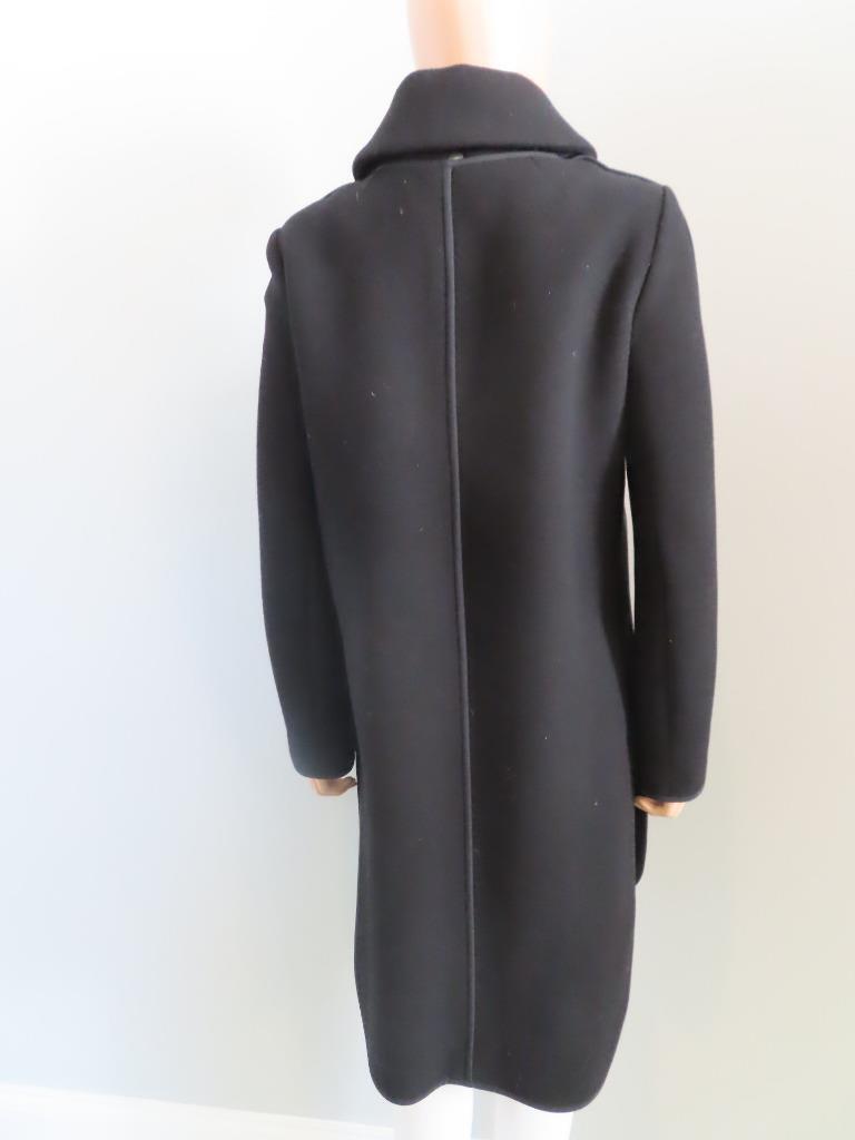 CHLOE Black Wool Blend Mid-Length Overcoat Size F 38/US 6 | eBay