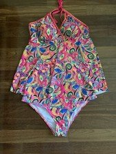 Plus Size Tropical Print Tankini Swim suit Sz 4XL