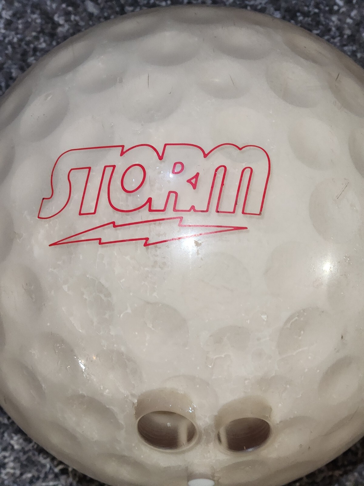 Storm Golf Ball Spare Bowling Ball Clear 15 Lbs RARE! eBay