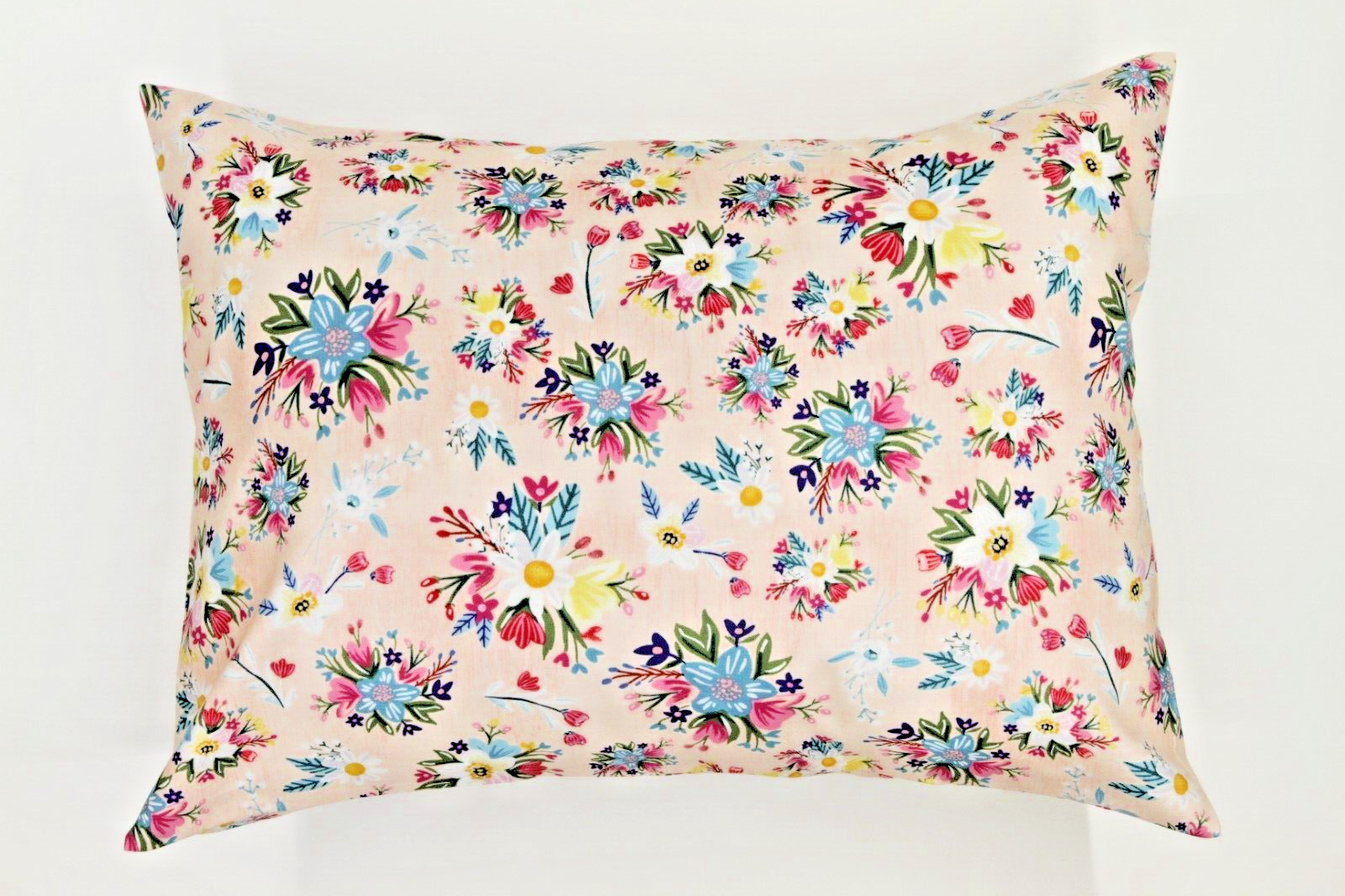 Travel Pillow Case-Cotton-Flowers 12''x16''-image
