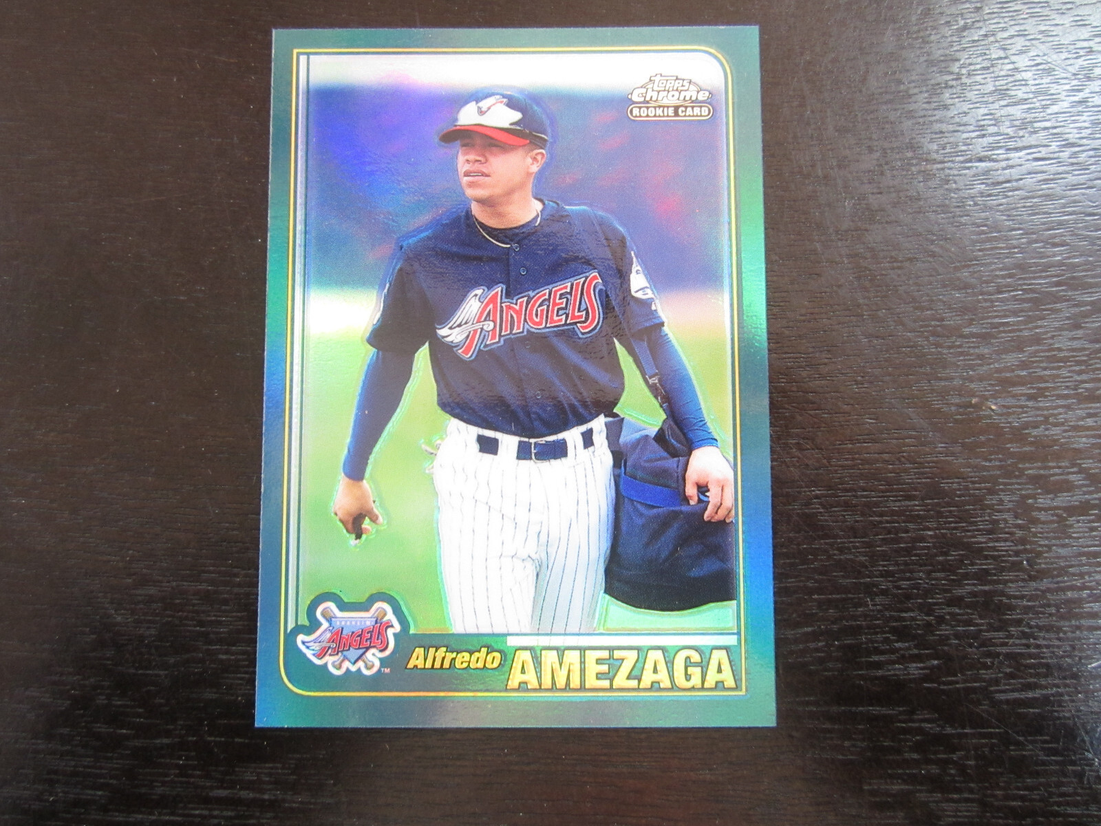 2001 Topps Traded Retrofractor Refactor T227 Alfredo Amezaga Card