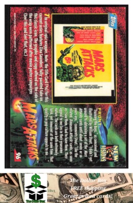 96'Mars Attacks! マーズ・アタック!Topps版フィギュア×3 1994 Topps Mars Attacks #96 Training the Bugs / Original wrapper