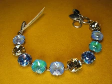 MARIANA BRACELET SWAROVSKI CRYSTALS MOSAIC BLUE AQUA MULTI COLOR Gift Christmas
