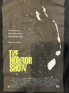 THE HORROR SHOW T-shirt Poster Artwork Size Large 1989 Lance Henriksen Movie 