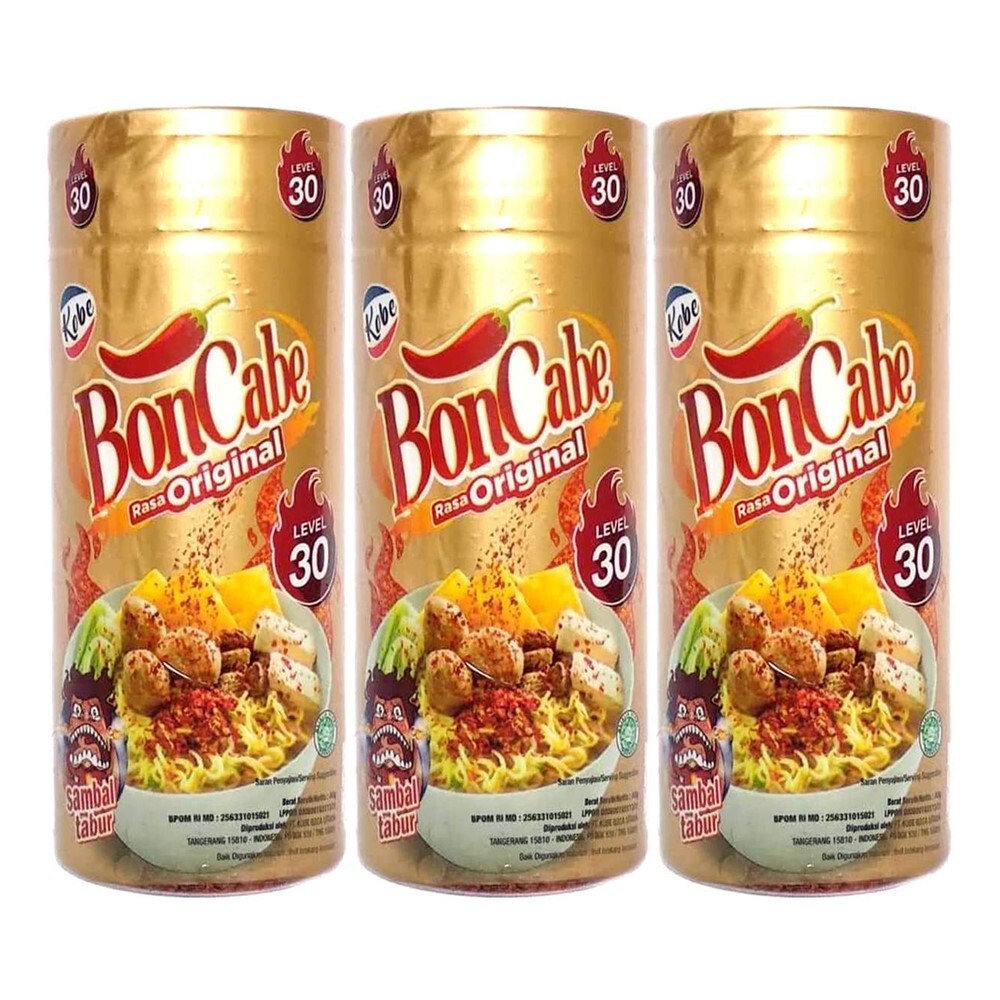 Kobe Bon Cabe Sambal Tabur Spicy Chili Sprinkle Level 30 40g (Pack