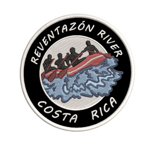 Reventazon River, Costa Rico Embroidered Iron-On  Sew-On Patch Vacation Souvenir - Afbeelding 1 van 12