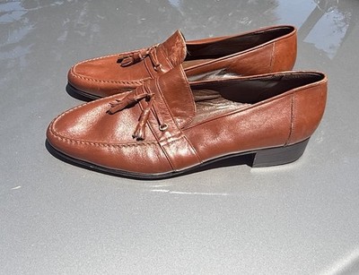 Italian Sir Hamilton  Tassel Loafers Dress Shoes 11.5 Chestnut Brown