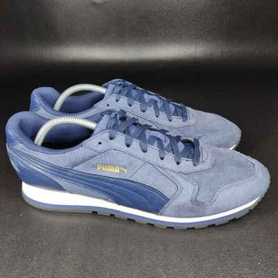 Puma ST Runner SD Trainers Navy Blue Suede Mens Size 10.5 Athletic Shoes