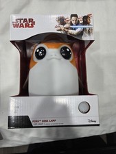Lámpara de escritorio LED cambiante de color a batería Star Wars Porg Disney