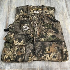 Mossy Oak Vest Mens Size Large Camo Super Elite National Wild Turkey Federation
