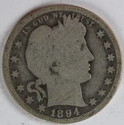 1894 O Barber Quarter