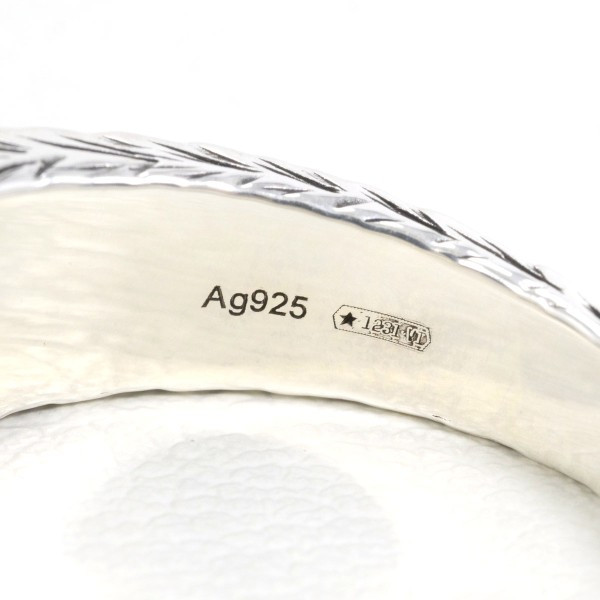 GUCCI silverring 20号 Gucci Interlocking Double G Band Ring 925 Sterling Silver