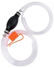 Gasoline Siphon Hose Pump, Portable Fuel Transfer with PVC Hoses, Oil Water Use