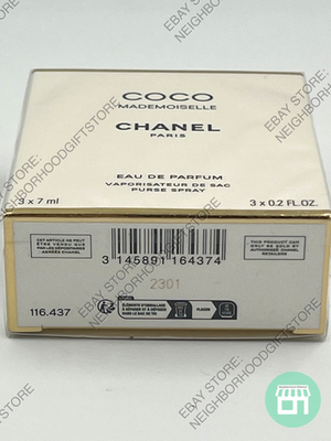 CHANEL COCO MADEMOISELLE Eau De Parfum 3 x 0.2fl.oz PURSE SPRAY