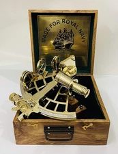 brass Antique Vintage Maritime Brass Nautical Sextant Kelvin Hughes London gift