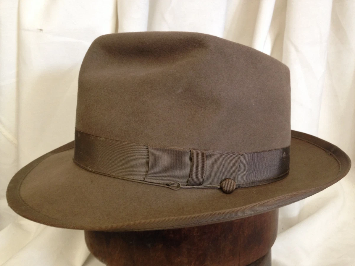 Fedora/Trilby Vintage Hats for Men 7 1/8 Size for sale | eBay