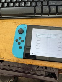 Nintendo Switch Console Neon Blue Red Joy-Con Handheld w/ Screen Scuffs