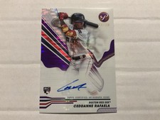 2024  Pristine Autographs Ceddanne Rafaela Purple Pristine Pulsar Refractor /99