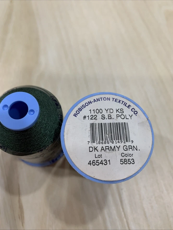 10 Spools of Robison- Anton Embroidery Thread, 1100 yards Polyester - Image 3 of 4