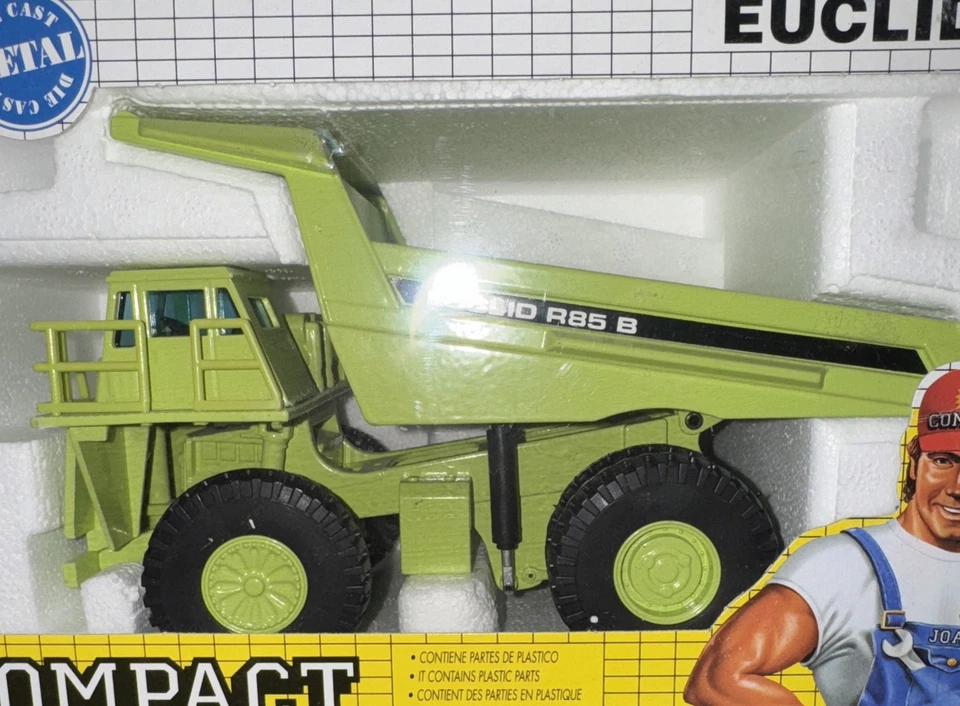 1:50 Joal 152 Diecast Metal Compact Dump Truck Euclid R 85 B Rigid Lime Green - Image 2 of 4