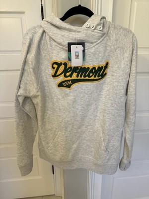 NWT Ouray University of Vermont UVM Hoodie Sweatshirt Size M Vintage Lettering
