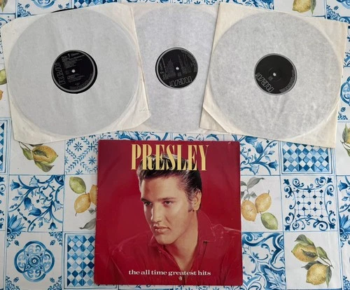 ELVIS PRESLEY All Time Greatest Hits G/F Double Vinyl LP Album + Mispressed Disc
