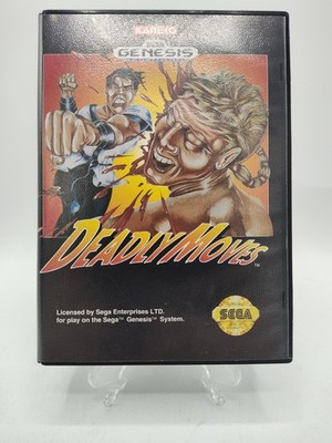 Deadly Moves - (Sega Genesis, 1992) *CIB w/ Manual* Great Condition* Tested!