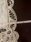 Vintage Set Of 4 Cream Lace Edged, Placemats Squares 100% Cotton — photo 2