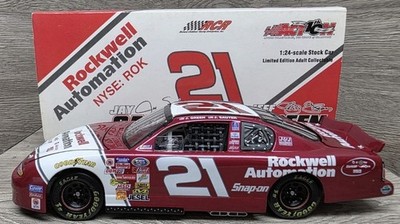 Action Nascar #21 Jeff Green & Jay Sauter Rockwell Automation Chevy 1:24 Diecast