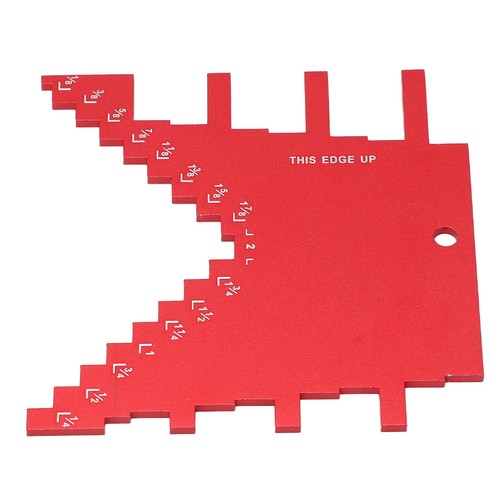 Step Depth Gauge 2 In 1 Accurate Markings Gauge For Router Table Saw Red - Picture 5 of 24